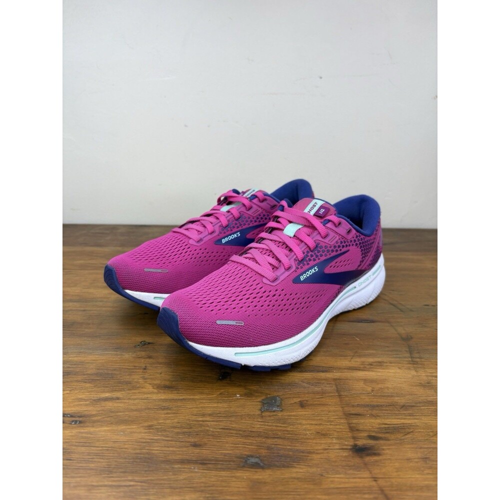 Brooks Ghost 14 Womens Size 9 B Pink Fuchsia Athletic Running Shoes Sneakers Gym